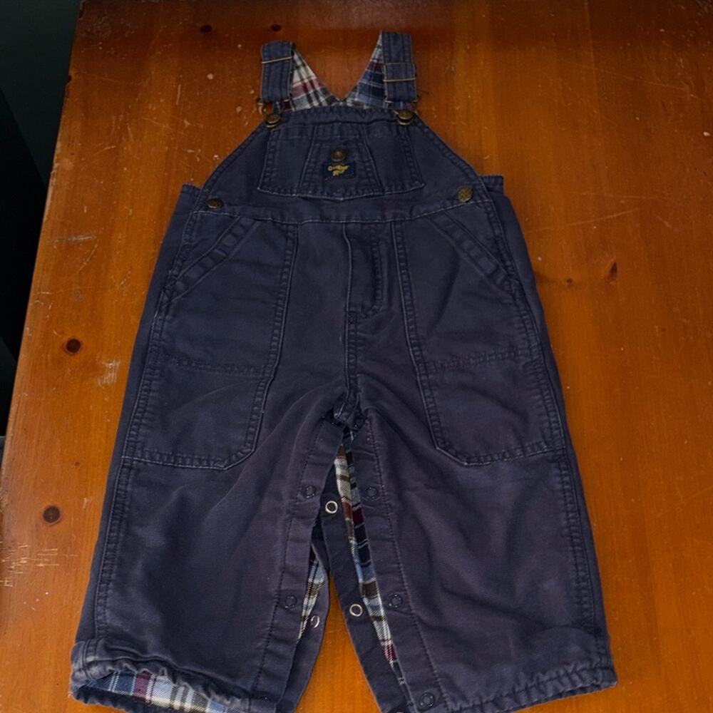 Vintage OshKosh B'gosh Toddler overalls Denim Jean Insulated Size 18 month